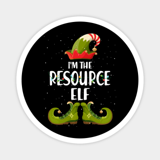 Im The Resource Elf Christmas Magnet